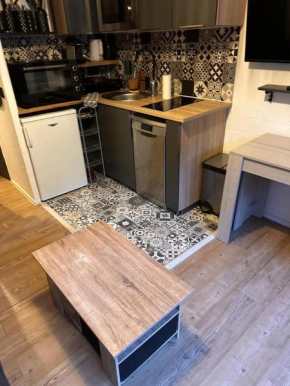 Valfrejus Studio 19m2 cosy 60 m des pistes draps non compris